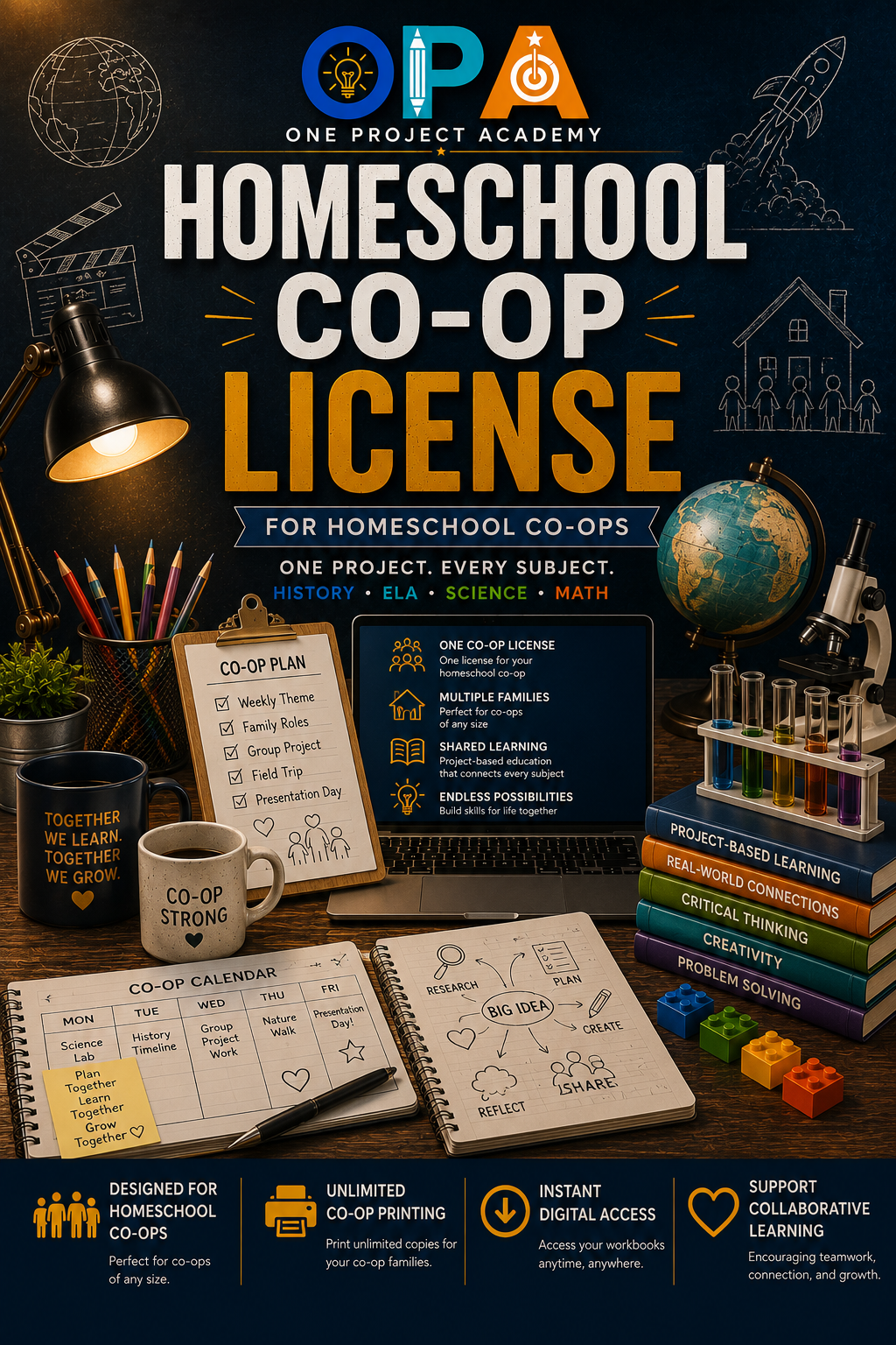 One Project Academy Homeschool Co-op License
